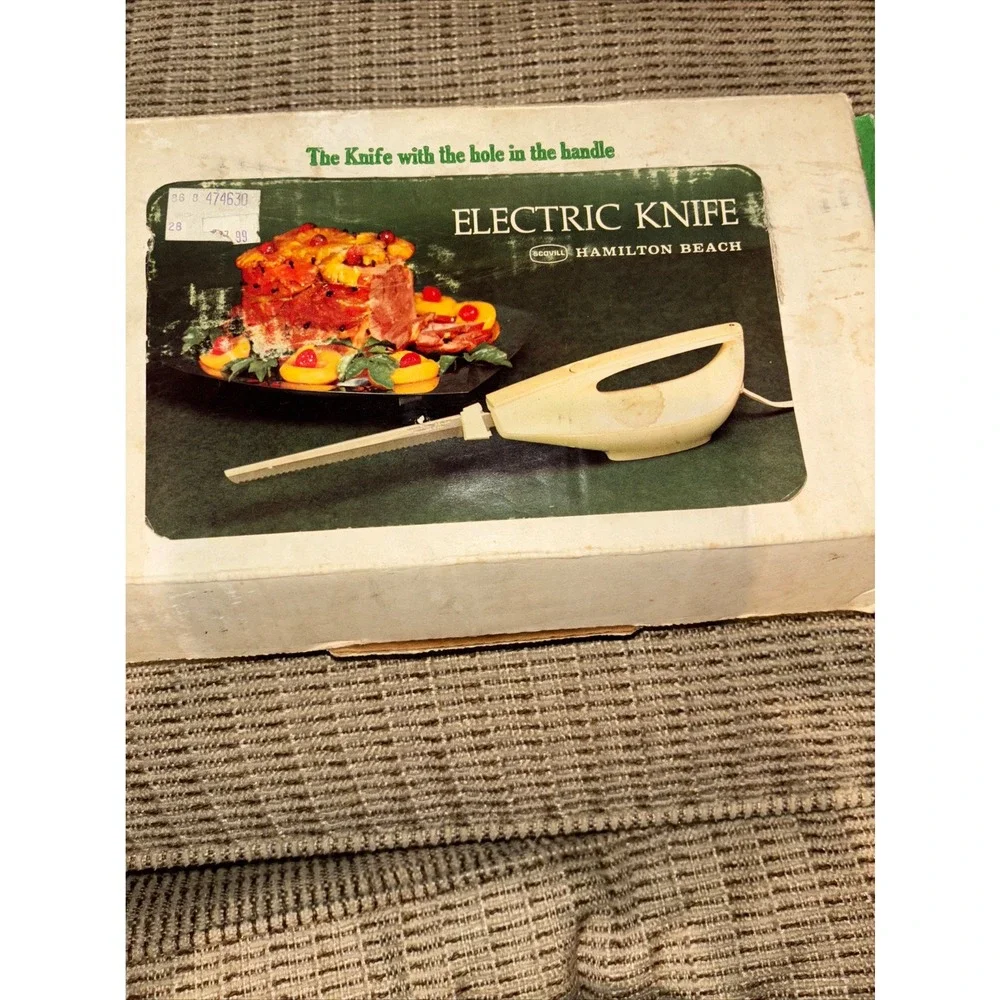 Hamilton Beach Electric Knife Vintage Model 296 The Knife with the‎ Hole